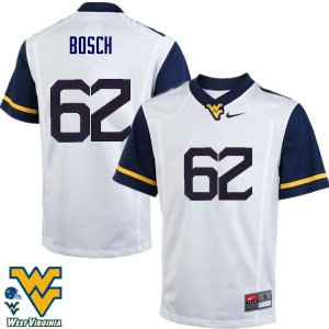 Men's West Virginia Mountaineers NCAA #62 Kyle Bosch White Authentic Nike Stitched College Football Jersey VS15F00RT